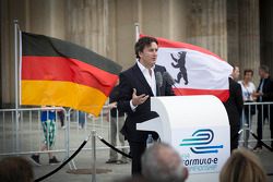 Alejandro Agag, CEO da Formula E Holdings, apresentação em Berlin