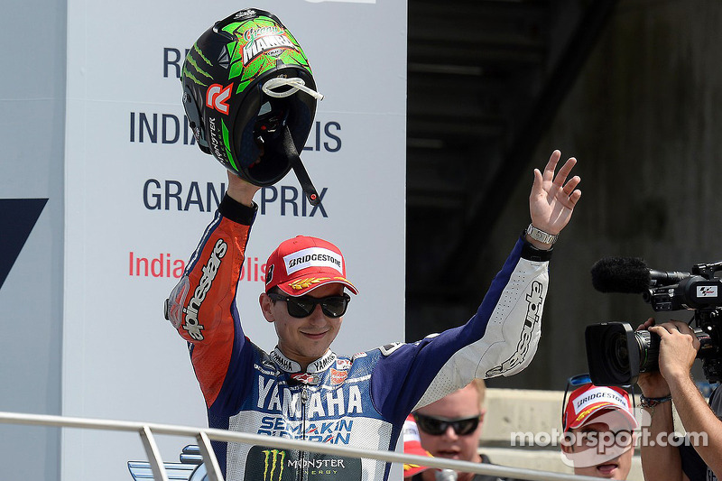 Third place Jorge Lorenzo, Yamaha Factory Racing 