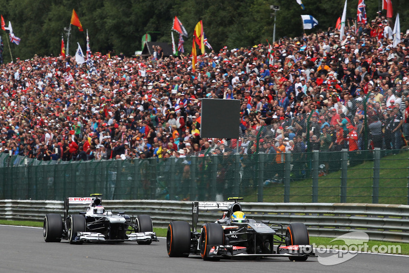 Esteban Gutiérrez, Sauber y Valtteri Bottas, Williams