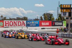 Race start at Sonoma Raceway