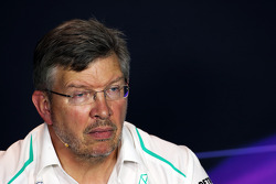 Ross Brawn, Mercedes AMG F1 Team Principal in the FIA Press Conference