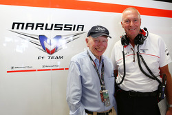John Surtees, with John Booth, Marussia F1 Team Team Principal