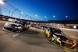 Pace laps: Jeff Gordon and Kurt Busch lead the field