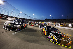 Pace laps: Jeff Gordon and Kurt Busch lead the field