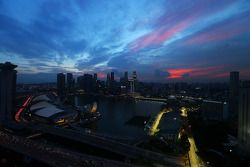 Scenic Singapore skyline