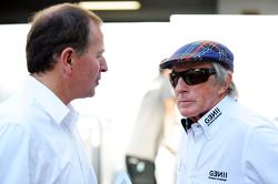 Martin Brundle, Sky Sports Commentator with Jackie Stewart