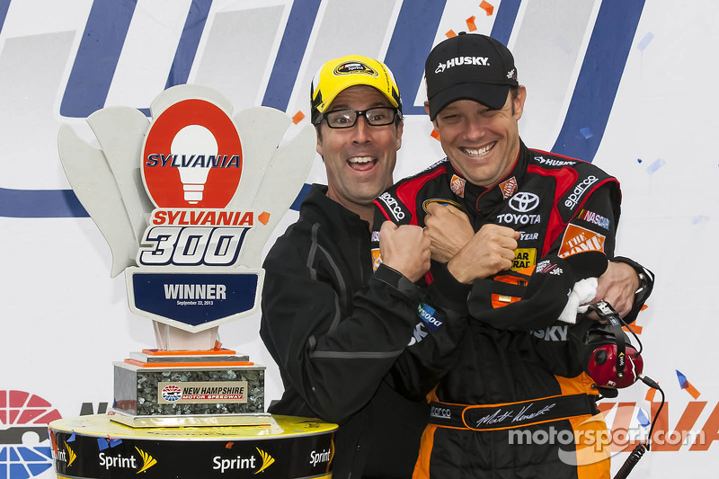 Race winner Matt Kenseth, Joe Gibbs Racing Toyota and J.D. Gibbs