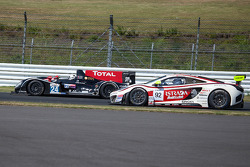 #24 Oak Racing Morgan-Judd: David Cheng, Jeffrey Lee, Congfu Cheng and #92 AAI-RSTRADA McLaren MP4-12C GT3: Yasu Kikuchi, Morris Chen