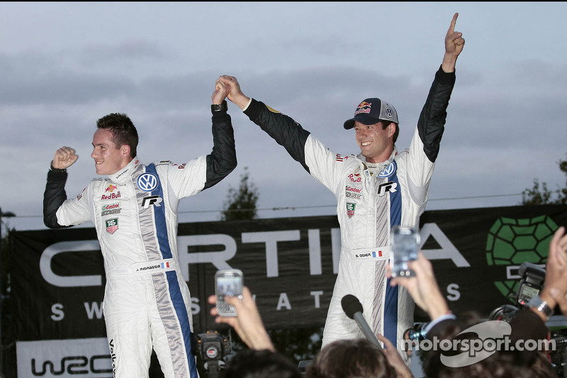 Campeones 2013 Sébastien Ogier y Julien Ingrassia, Volkswagen Polo WRC, Volkswagen Motorsport
