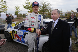 Sébastien Ogier com Jean Todt, Presidente da FIA