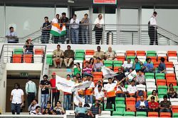 Sahara Force India F1 Team fans in the grandstand