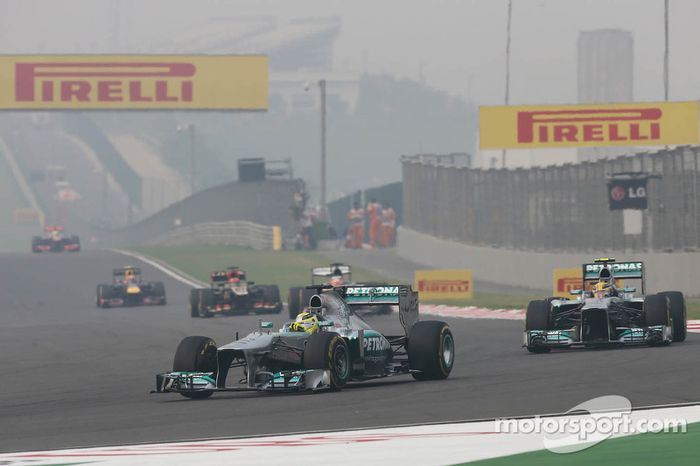 Nico Rosberg, Mercedes AMG F1 W04 y Lewis Hamilton, Mercedes AMG F1 W04
