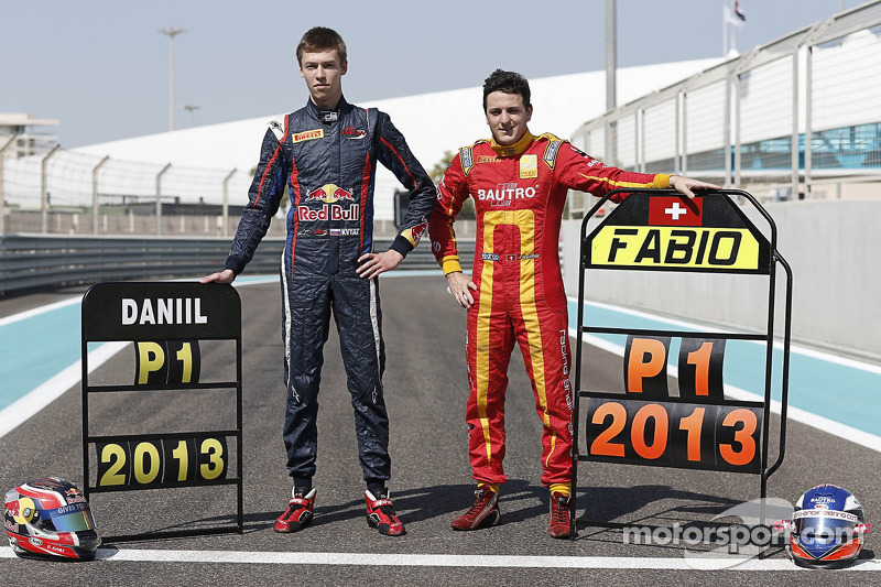 2013 GP2 champion Fabio Leimer and GP3 champion Daniil Kvyat