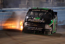 Ron Hornaday Jr. hits the wall