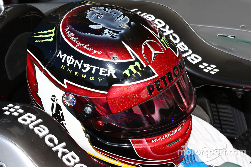 Le casque de Lewis Hamilton