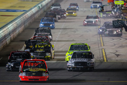 Ty Dillon leads a group of truck back to track