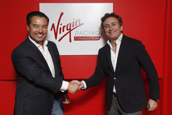 Alex Tai, Virgin Racing, e Alejandro Agag, CEO da Fórmula E