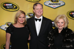 Lesa France Kennedy, Brian France and Betty Jane France