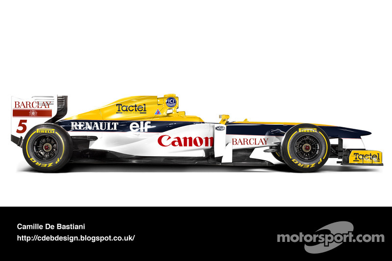 Formel-1-Auto im Retrodesign: Williams 1989