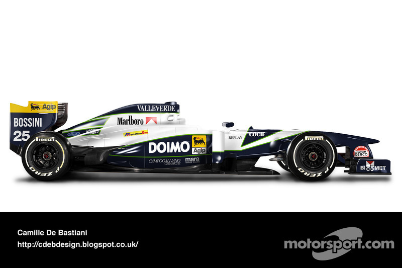 Carro de F1 retrô - Minardi 1995