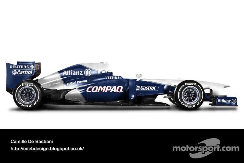 Formel-1-Auto im Retrodesign: Williams 2001