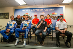 Chip Ganassi Racing press conference: Chip Ganassi, Jamie Allison from Ford Racing, Tony Kanaan, Kyle Larson, Marino Franchitti, Scott Pruett, Memo Rojas, Jamie McMurray, Sage Karam