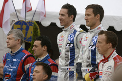 Sébastien Ogier et Julien Ingrassia, Bryan Bouffier et Xavier Panseri, Kris Meeke