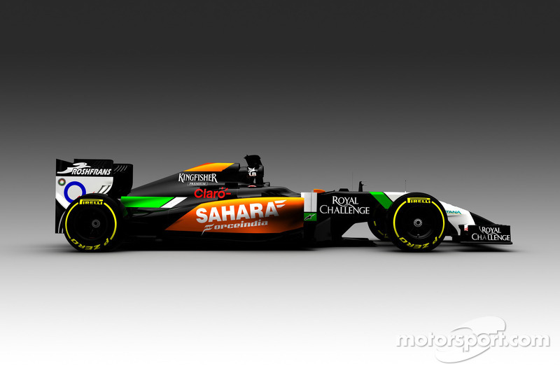 Representación de la computadora del nueva Sahara Force India VJM07