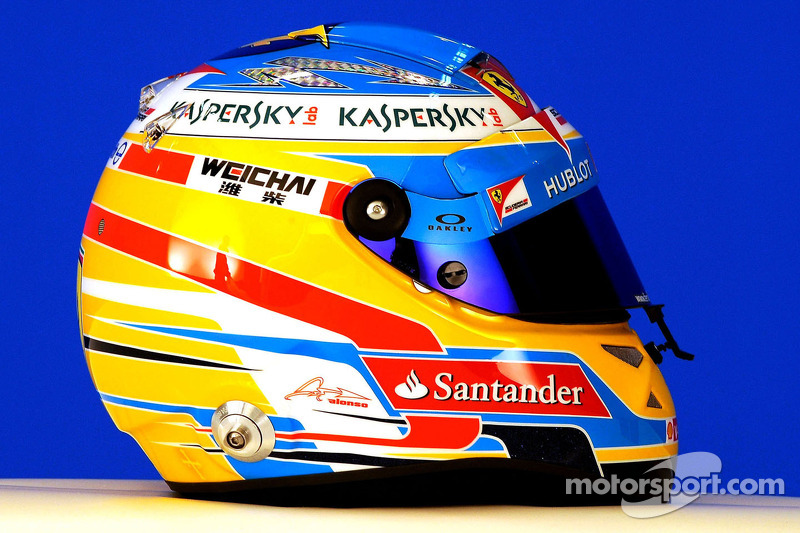 Casco de Fernando Alonso en 2014