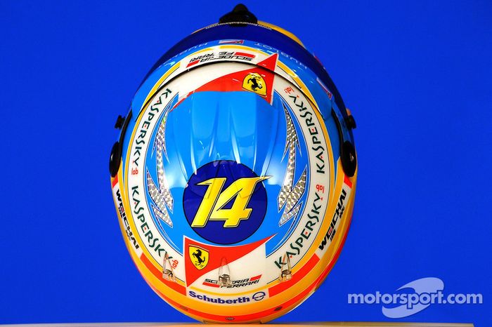 Casco de Fernando Alonso en 2014