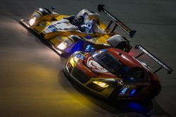 #45 Flying Lizard Motorsports Audi R8 LMS: Nelson Canache, Spencer Pumpelly, Tim Pappas, Markus Winkelhock and #8 Starworks Motorsport ORECA FLM09 Chevrolet: Mirco Schultis, Renger van der Zande, Eric Lux, Sam Bird