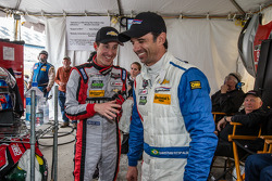 End of the race tension: Christian Fittipaldi watches the last minutes of the race with Burt Frisselle