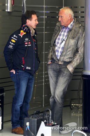 Christian Horner, Director Deportivo de Red Bull Racing, y Dietrich Mateschitz, Dueño de Red Bull 