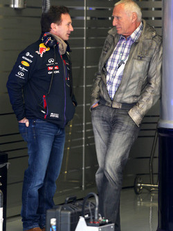 Christian Horner, Red Bull Racing, Sporting Director and Dietrich Mateschitz, Owner of Red Bull