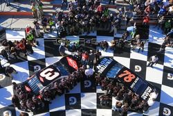 Austin Dillon, Richard Childress Racing Chevrolet and Martin Truex Jr., Furniture Row Racing Chevrolet