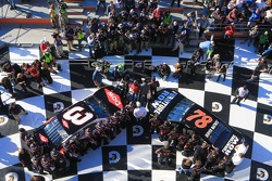 Austin Dillon, Richard Childress Racing Chevrolet and Martin Truex Jr., Furniture Row Racing Chevrolet