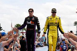 Denny Hamlin, Joe Gibbs Racing Toyota and Matt Kenseth, Joe Gibbs Racing Toyota