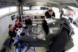 Onroak Automotive engineers work on the Ligier JS P2