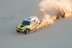 Jay Leno and Nani Roma share the Dakar winning Mini