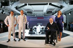 Felipe Massa y Valtteri Bottas, Sir Frank Williams, Claire Williams, Williams Martini F1 Team