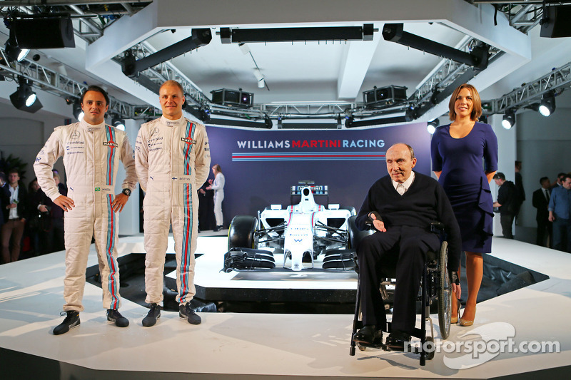 Felipe Massa and Valtteri Bottas, Sir Frank Williams, Claire Williams, Williams Martini F1 Team