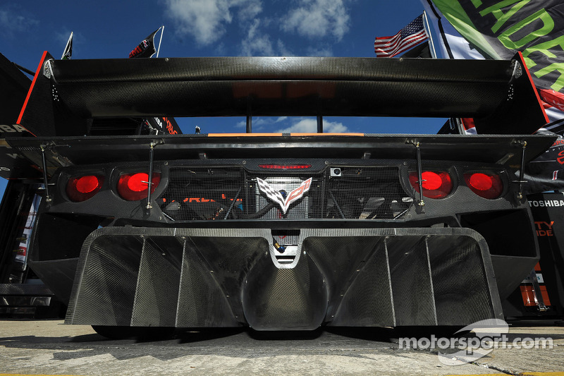 Rear diffuser on the 10 Wayne Taylor Racing Corvette DP Chevrolet at