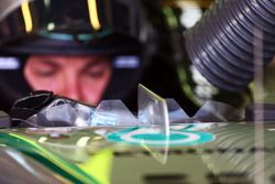 Nico Rosberg, Mercedes AMG F1 W05 kokpit ekran detayı