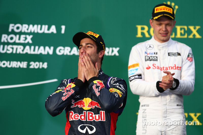 Австралия-2014: дебют в Red Bull Racing, второе место и дисквалификация