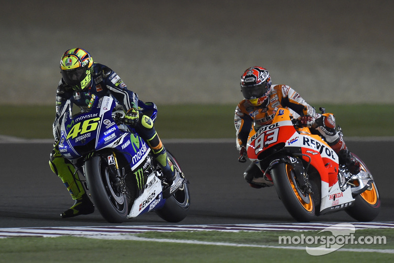 Valentino Rossi en Marc Marquez