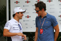 (L to R): Felipe Massa, Williams with Bruno Senna