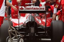 Kimi Raikkonen, Ferrari F14-T showing cooling vents on the engine cover