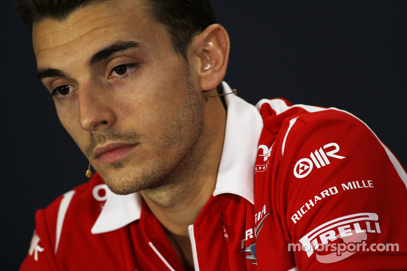 Jules Bianchi, Marussia F1 Team alla conferenza stampa FIA