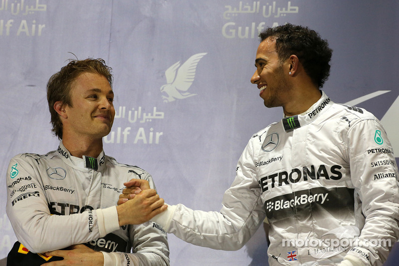 Lewis Hamilton, Mercedes AMG F1 Team e Nico Rosberg, Mercedes AMG F1 Team  06