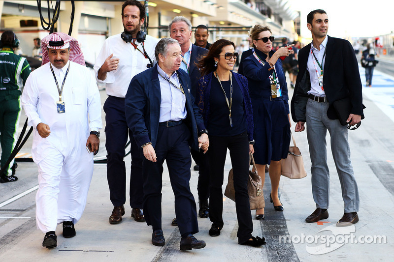 Jean Todt, presidente della FIA con Michelle Yeoh (MAL)